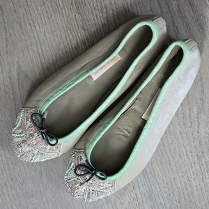 Handmade ballerina flats by Meher KaKalia Size 37 (6.5)